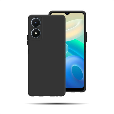 JASH Back Cover for Vivo Y02s(Black, Shock Proof, Silicon, Pack of: 1)