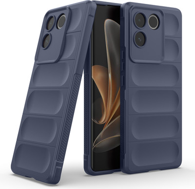 GLOBAL NOMAD Back Cover for iQOO Z7 Pro 5G(Blue, Grip Case, Silicon, Pack of: 1)
