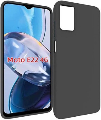 COVERLINE Back Cover for Motorola E32s / E22s / E32 4G Perfect Slim Fit Candy Case(Black, Matte Finish, Silicon, Pack of: 1)