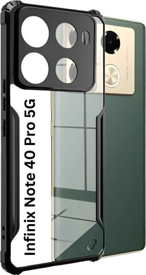 KWINE CASE Back Cover for Infinix Note 40 Pro 5G, Infinix Note 40 Pro Plus 5G(Black, Shock Proof, Silicon, Pack of: 1)
