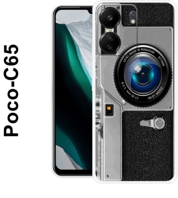 PictoWorld Back Cover for Redmi 13C 4G(Silver, Black, Grip Case, Silicon, Pack of: 1)