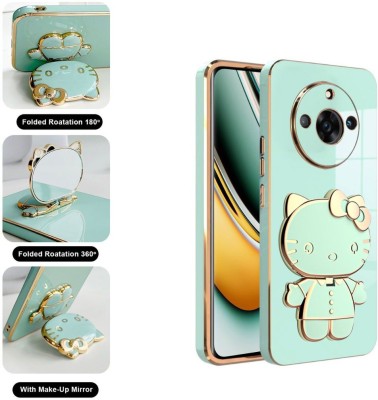 RESOURIS Back Cover for realme Narzo 60 Pro 5G, realme Narzo 60 pro, realme 11 Pro 5G, realme 11 Pro Plus(Green, Gold, Cases with Holder, Pack of: 1)