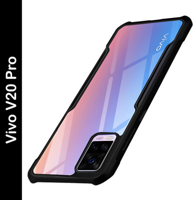 ADI Creations Back Cover for Vivo V20 Pro(Black, Camera Bump Protector, Pack of: 1)