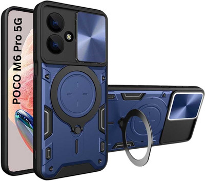 Fablue Back Cover for POCO M6 Pro 5G(Blue, Rugged Armor, Pack of: 1)