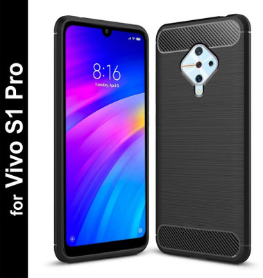SRT Back Cover for Vivo S1 Pro(Black, Pack of: 1)