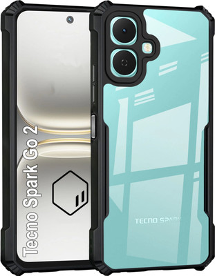 GLOBAL NOMAD Back Cover for Tecno Spark GO 2(Black, Shock Proof, Pack of: 1)