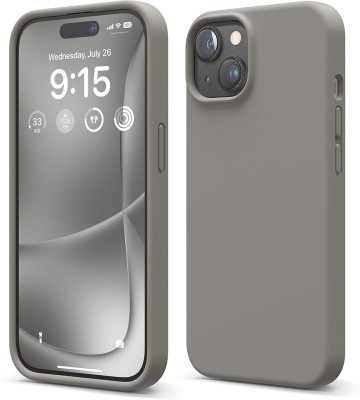 LAMIYANA Back Cover for Apple iPhone 15 Plus(Grey, Shock Proof, Silicon, Pack of: 1)