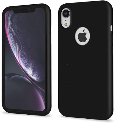 sadgatih Back Cover for Apple iPhone XR(Black, Dual Protection, Silicon, Pack of: 1)