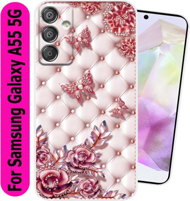 SmartGoldista Back Cover for Samsung Galaxy A55 5G(Multicolor, Flexible, Silicon, Pack of: 1)