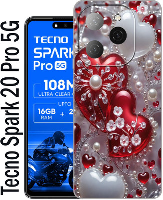 kudia Back Cover for Tecno Spark 20 Pro 5G, KJ8, Spak 20 Pro 5g(Multicolor, Silicon, Pack of: 1)