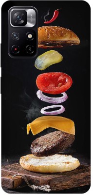COVERJET Back Cover for Redmi Note 11T 5G-BURGER- MASALA- MAKING- STYLE(Multicolor, Hard Case, Pack of: 1)