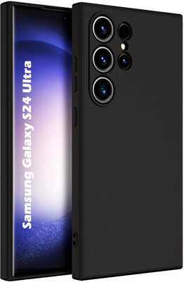 CaseWEB Back Cover for Samsung Galaxy S24 Ultra(Black, Matte Finish, Silicon, Pack of: 1)
