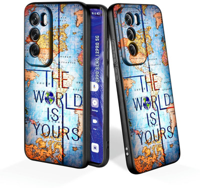 printwhiz Back Cover for Oppo Reno12 Pro 5G(Black)