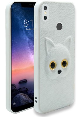 SMARTPOCKET Back Cover for Mi Redmi Note 6 Pro(White, 3D Case, Pack of: 1)