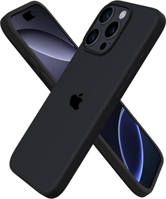 Yofashions Back Cover for Apple iPhone 16 Pro(Black, Grip Case, Silicon, Pack of: 1)