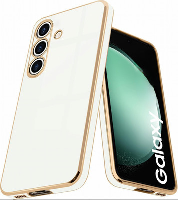 SYOTT Back Cover for SAMSUNG Galaxy S25 Plus 5G(White, Gold, Camera Bump Protector, Pack of: 1)