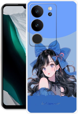 PHONE WALEY.COM Back Cover for VIVO V29 5G,V2250,CUTE BABY DOLL,GIRL BOYS,COOL GIRL,CUTE GIRL(Blue, Flexible, Silicon, Pack of: 1)
