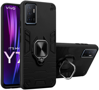 Meephone Back Cover for Vivo Y75 4G(Black, Shock Proof, Pack of: 1)