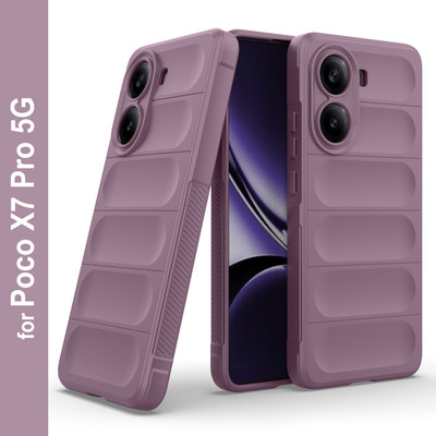 Zapcase Back Cover for Poco X7 Pro 5G(Purple, 3D Case, Silicon, Pack of: 1)