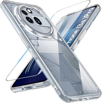 ShieldTech Back Cover for Nothing Phone 3a Pro Tempered Glass Screen Protector + Mobile Back Cover Case(Transparent, Dual Protection, Pack of: 1)