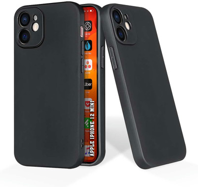 printwhiz Back Cover for Apple iphone 12 Mini(Black)