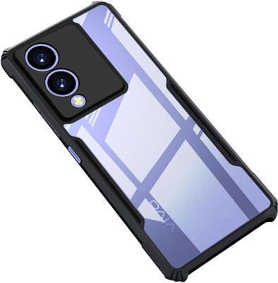 Foncase Back Cover for Vivo Y28 Back Cover Case(Transparent, Dual Protection, Pack of: 1)