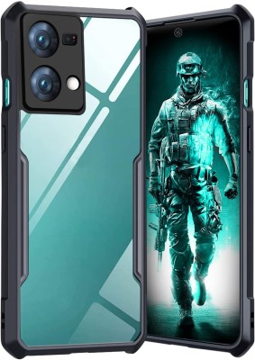 Valimai Back Cover for Oppo F21 Pro 5G, (Crystal Clear Shock Proof Design Transparent Back case)(Black, Camera Bump Protector, Pack of: 1)