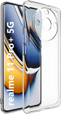 ADI Creations Back Cover for realme 11 Pro+ 5G, realme 11 Pro 5G(Transparent, Camera Bump Protector, Silicon, Pack of: 1)