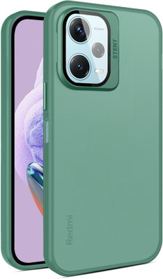 Vaku Luxos Back Cover for Xiaomi Redmi Note 12 Pro 5G, Rime Frosted Translucent Matte Hard TPU Case with Stand Holder(Green, Shock Proof, Pack of: 1)