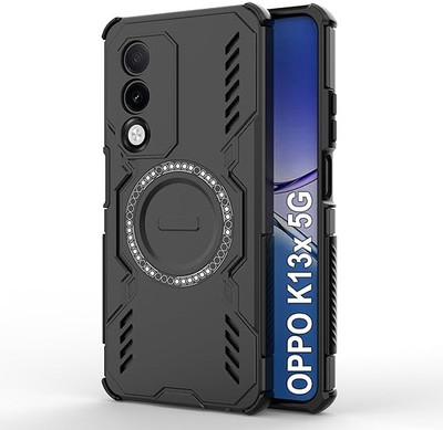 KWINE CASE Back Cover for OPPO K13x 5G(Black, Rugged Armor, Pack of: 1)