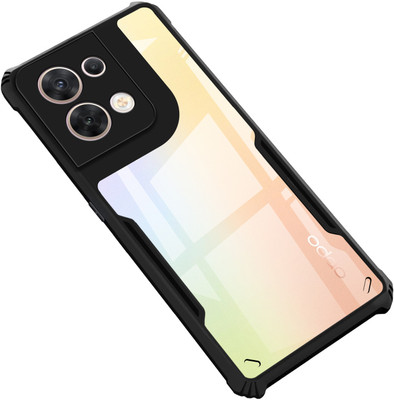 GLOBAL NOMAD Back Cover for OPPO Reno8 5G(Black, Shock Proof, Pack of: 1)