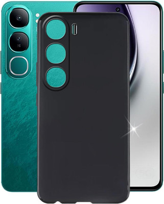 CLOYAAR Back Cover for Vivo Y31 5G Bumper Silicon Black Case(Black, Camera Bump Protector, Silicon, Pack of: 1)