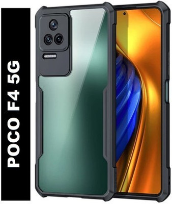 MatteSmoke Back Cover for Poco F4 5G(Black, Camera Bump Protector, Pack of: 1)