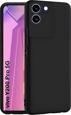 Techforce Back Cover for Vivo Y300 Plus 5G, Vivo Y200 Pro 5G(Black, Shock Proof, Silicon, Pack of: 1)