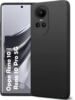 ALONZO Back Cover for Oppo Reno 10 5G Back Case(Black, Grip Case, Pack of: 1)