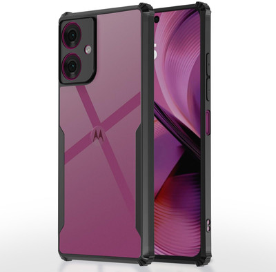 kursa hub Back Cover for Motorola moto G55 5G(Black, Shock Proof, Pack of: 1)