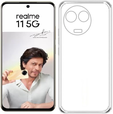 Carrywrap Back Cover for Realme 11 5G(Black, Camera Bump Protector, Pack of: 1)