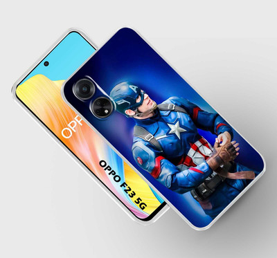 Retroart Back Cover for OPPO F23 5G(Blue, Silicon, Pack of: 1)