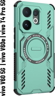 Wellpoint Back Cover for Plain back Case Cover For vivo V60 5G ,vivo V60e , vivo T4 Pro 5G(Green, Camera Bump Protector, Pack of: 1)