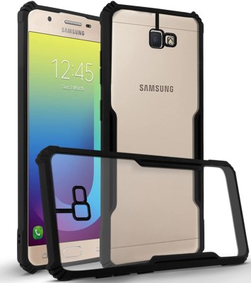 SMARTPOCKET Back Cover for Samsung Galaxy J7 Prime, Samsung Galaxy On7 Prime, Samsung Galaxy On Nxt(Transparent, Black, Shock Proof, Pack of: 1)