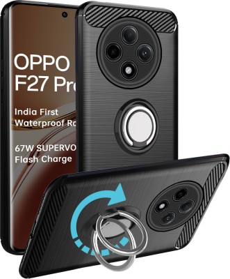 Unistuff Back Cover for Oppo F27 Pro Plus 5G(Black, Ring Case, Pack of: 1)