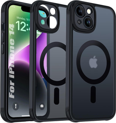 Egotude Back Cover for iPhone-14(Black, Magsafe, Pack of: 1)
