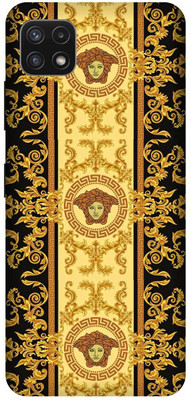 Rockyard Back Cover for SAMSUNG Galaxy A22 5G, A226BLG5INS, VERSACE, DESIGN, ART, LOGO(Gold, Hard Case, Pack of: 1)