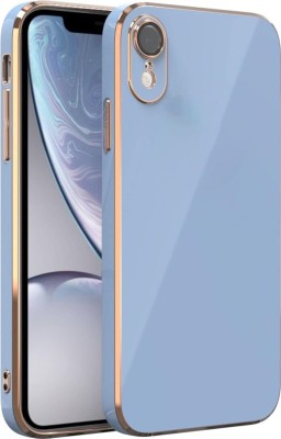 ALLNEEDS Back Cover for Apple iPhone XR |View Electroplated Chrome 6D Case Soft TPU(Blue, Camera Bump Protector, Silicon, Pack of: 1)