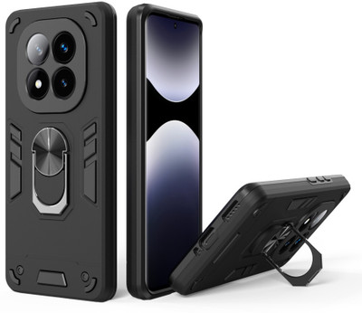 NDCOM Back Cover for Redmi Note 14 Pro Plus 5G(Black, Rugged Armor, Pack of: 1)