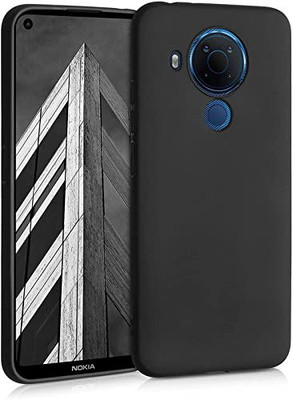 LILLIPUT Back Cover for Nokia 5.4(Black, Silicon, Pack of: 1)
