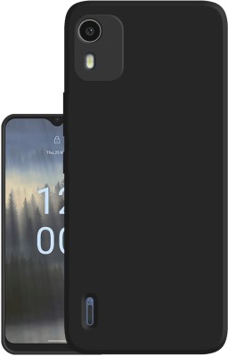 Lilliput Back Cover for Nokia C12 Pro(Black, Grip Case, Silicon, Pack of: 1)