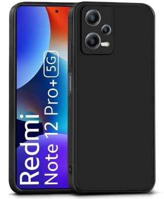 S-Softline Back Cover for Redmi Note 12 Pro Plus 5G, Plain Candy Case With Camera Protection(Black, Pack of: 1)