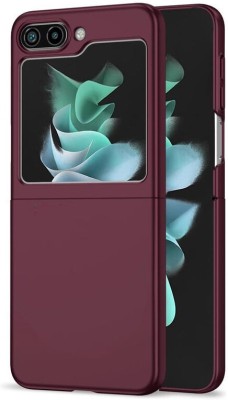 WHITBULL Back Cover for Samsung Galaxy Z Flip5 5G(Maroon, Shock Proof, Silicon, Pack of: 1)