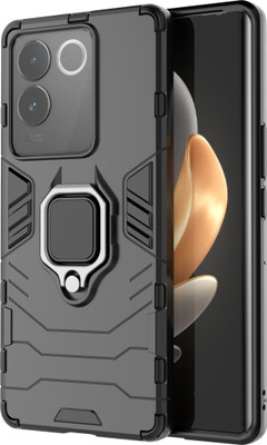 Glaslux Back Cover for iQOO Z7 Pro (5G) / Vivo T2 Pro (5G)(Black, Cases with Holder, Pack of: 1)